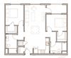2 bedroom floor plan l Aster Apartments for rent in Dublin CA